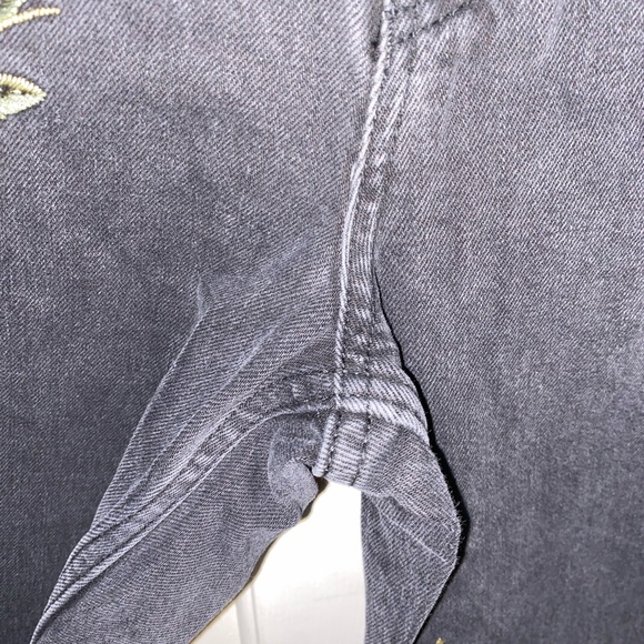 TopShop Moto Rose Print Mom Jeans - Picture 2 of 7